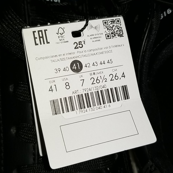 👣BERSHKA😄 Men's Faux Leather Platform Sneakers😃size 8 - Picture 7 of 13